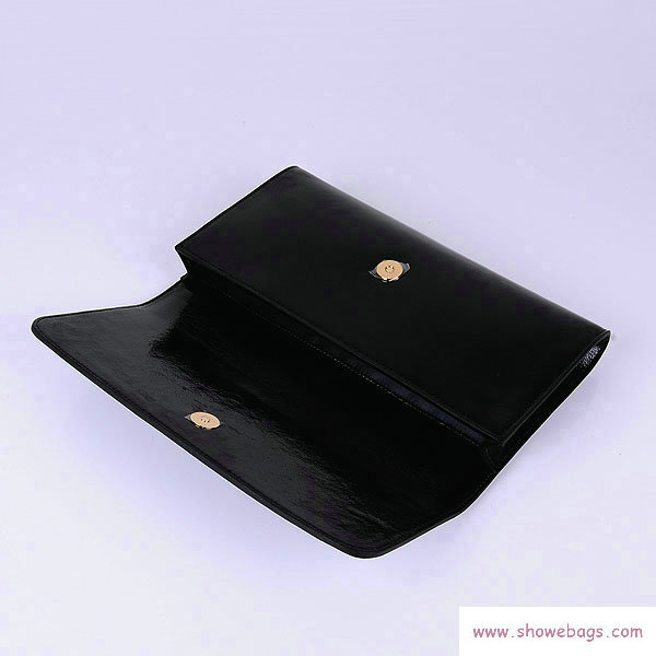 YSL belle de jour patent leather clutch 39321 black